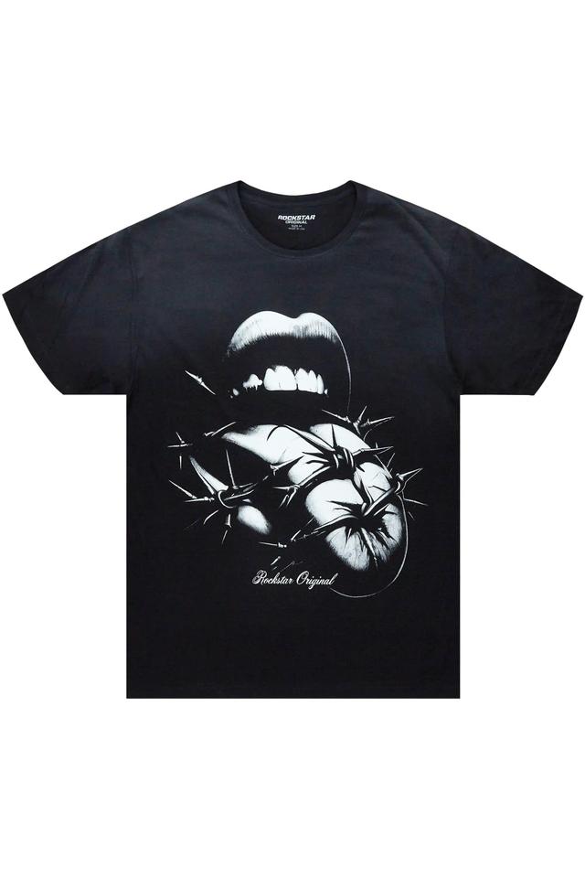 Schmear Black Graphic T-Shirt Male Product Image