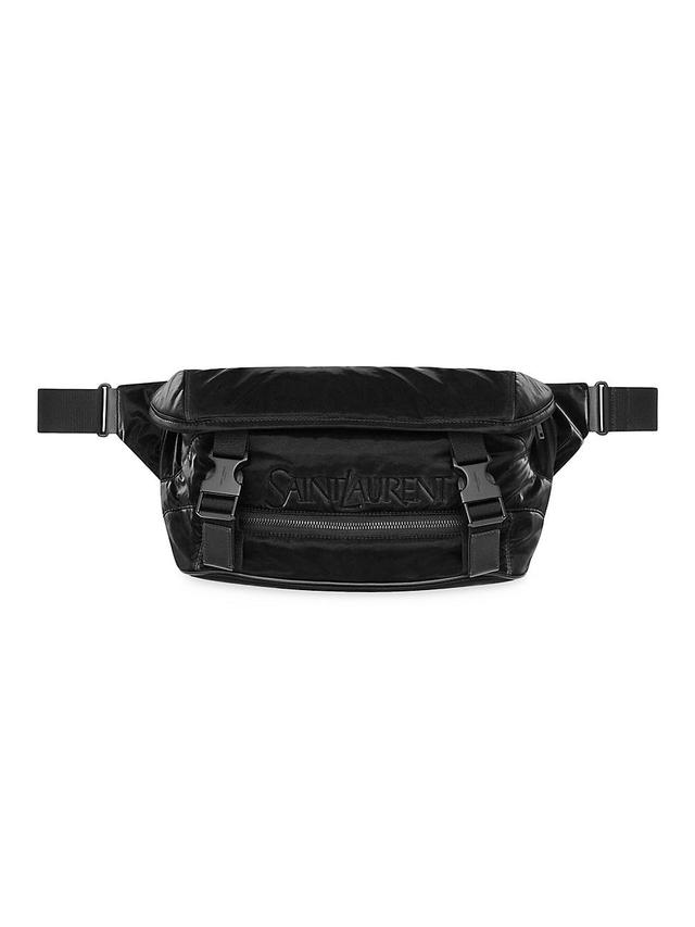 Womens Saint Laurent Crossbody Bag In Silktech Canvas Product Image