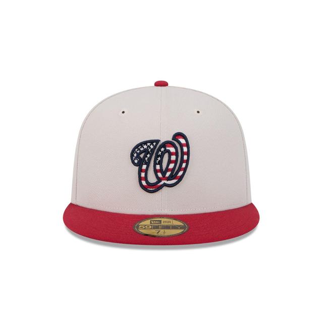 Washington Nationals Independence Day 2024 59FIFTY Fitted Hat Male Product Image