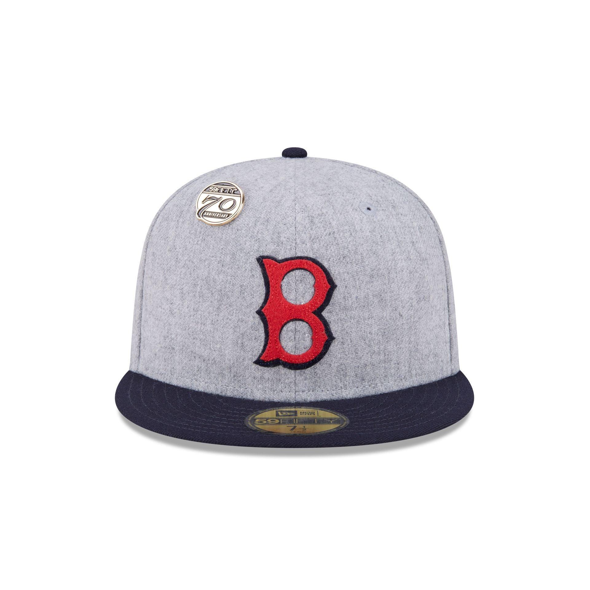 Boston Red Sox 70th Anniversary Gray 59FIFTY Fitted Hat Male Product Image