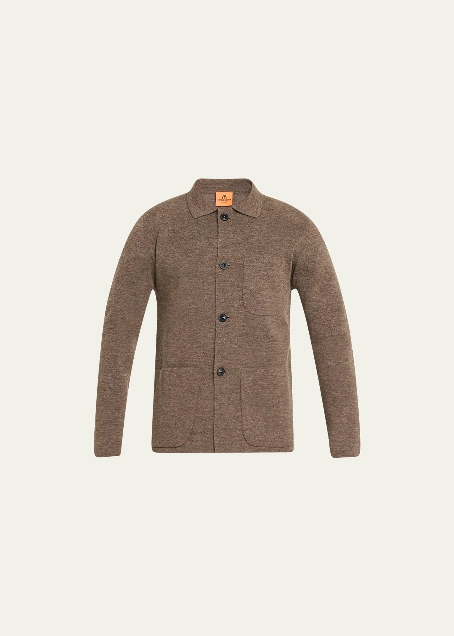 Mens Wool Knit Work Jacket Product Image