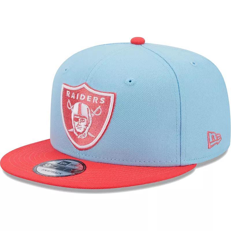 Mens New Era Light Blue Las Vegas Raiders Two-Tone Color Pack 9FIFTY Snapback Hat - Light Blue Product Image