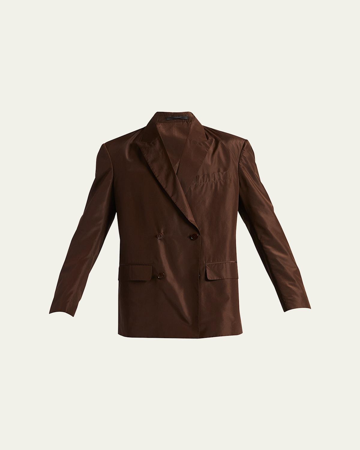 Mens Washed Silk Taffeta Sport Jacket Product Image