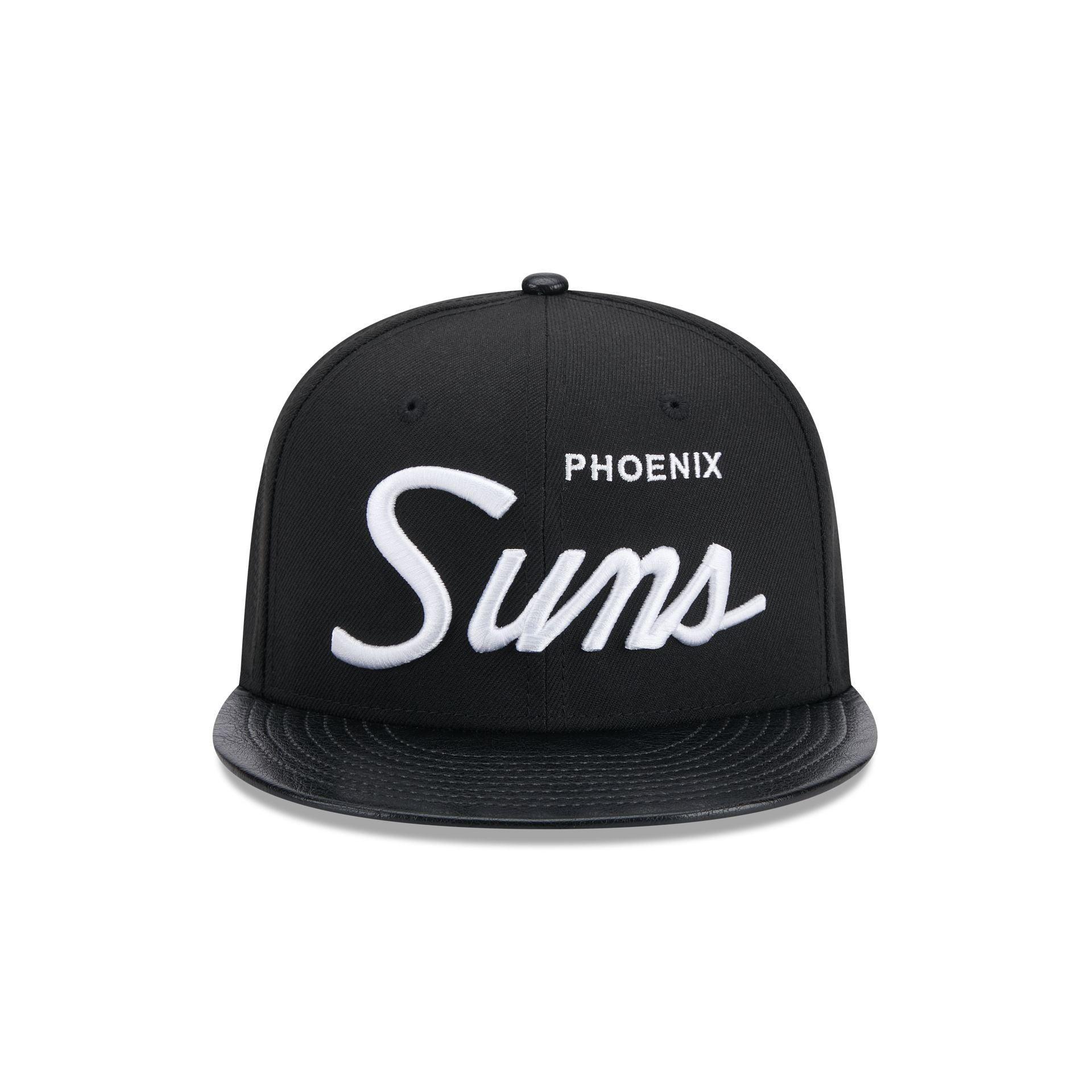 Phoenix Suns Faux Leather Visor 9FIFTY Snapback Hat Male Product Image