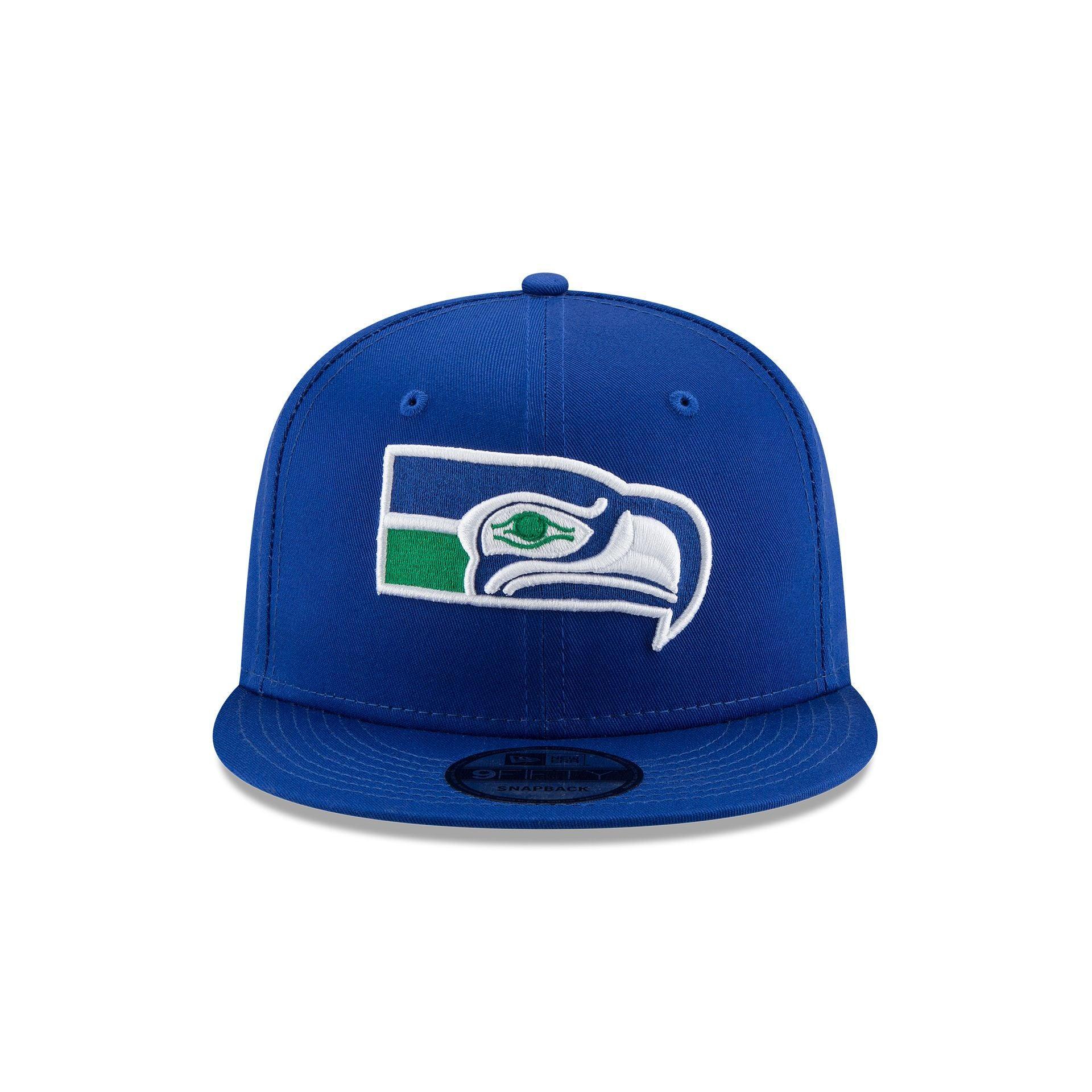 Seattle Seahawks Basic Blue 9FIFTY Snapback Hat Male Product Image