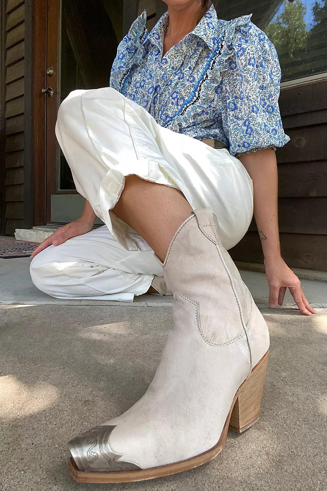 Free People Brayden Western Boot Bone Product Image