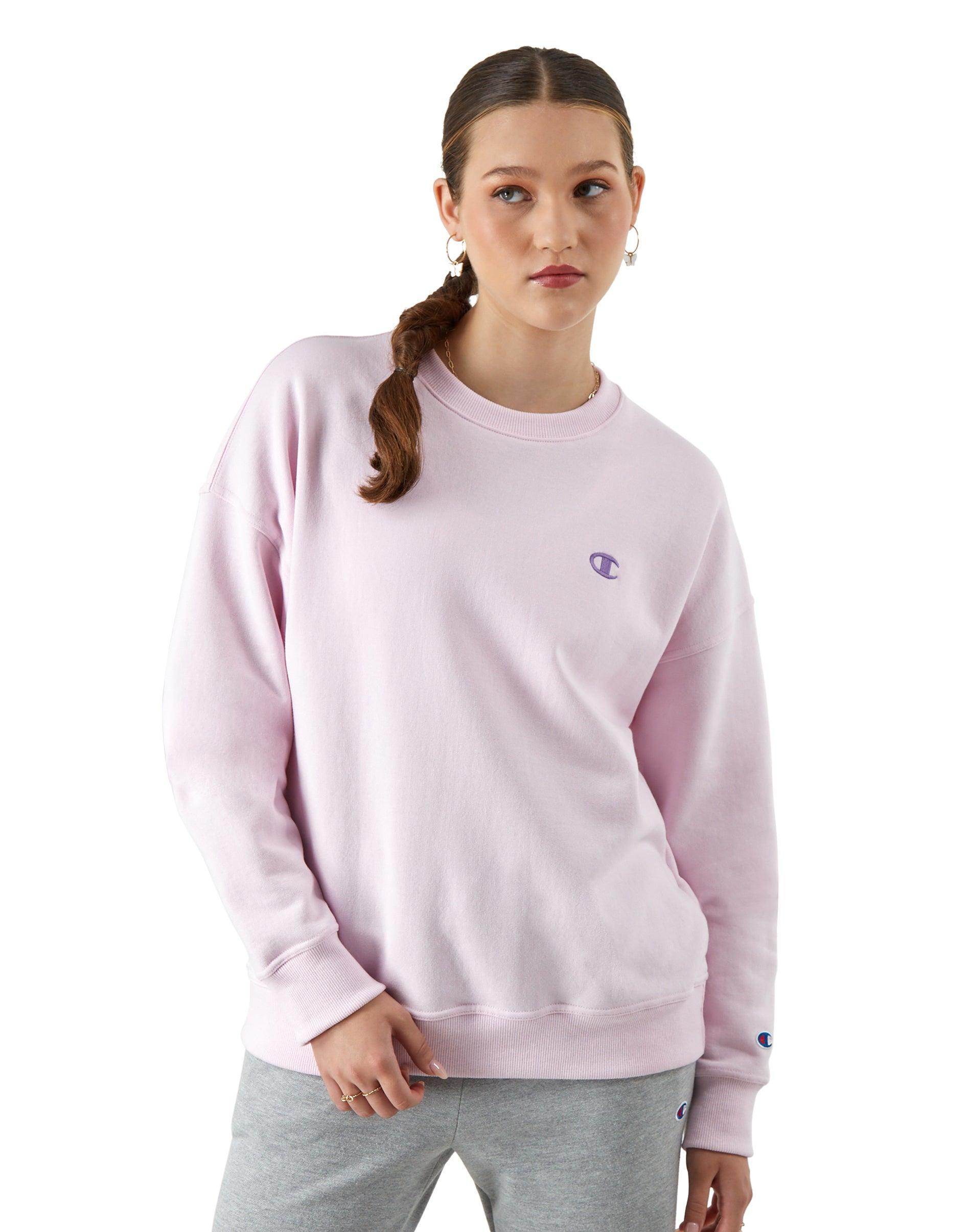 Womens Champion Powerblend Fleece Crewneck Sweatshirt Product Image