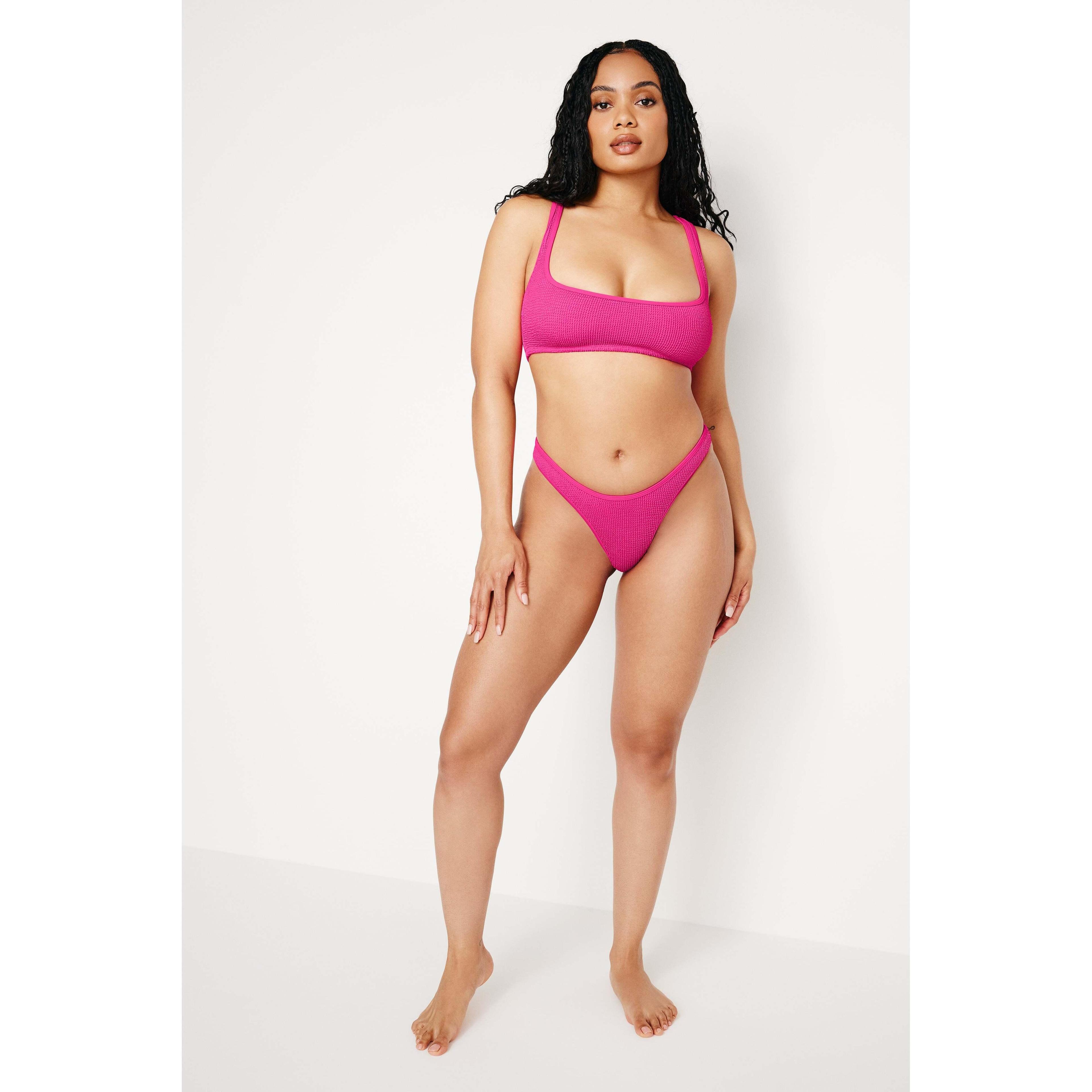 Womens Always Fits Boomerang Bottom | Pink Glow, Size S/M | Good American by Khlo Kardashian Product Image