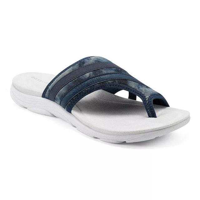 Easy Spirit Lola Womens Thong Sandals Blue Tie Dye Product Image