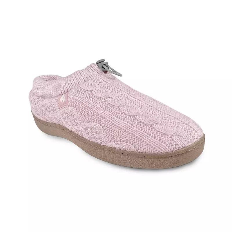 Heat Holders Womens Heatweaver Cable Knit Adjustable Drawstring Slippers Product Image