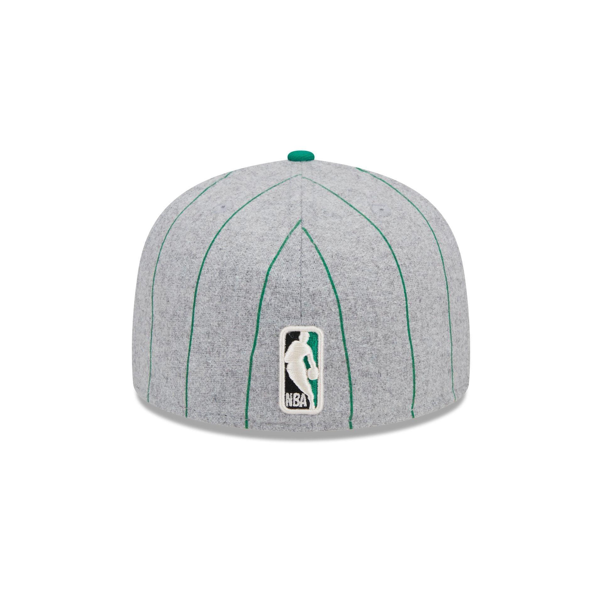 Boston Celtics Heather Pinstripe 59FIFTY Fitted Hat Male Product Image