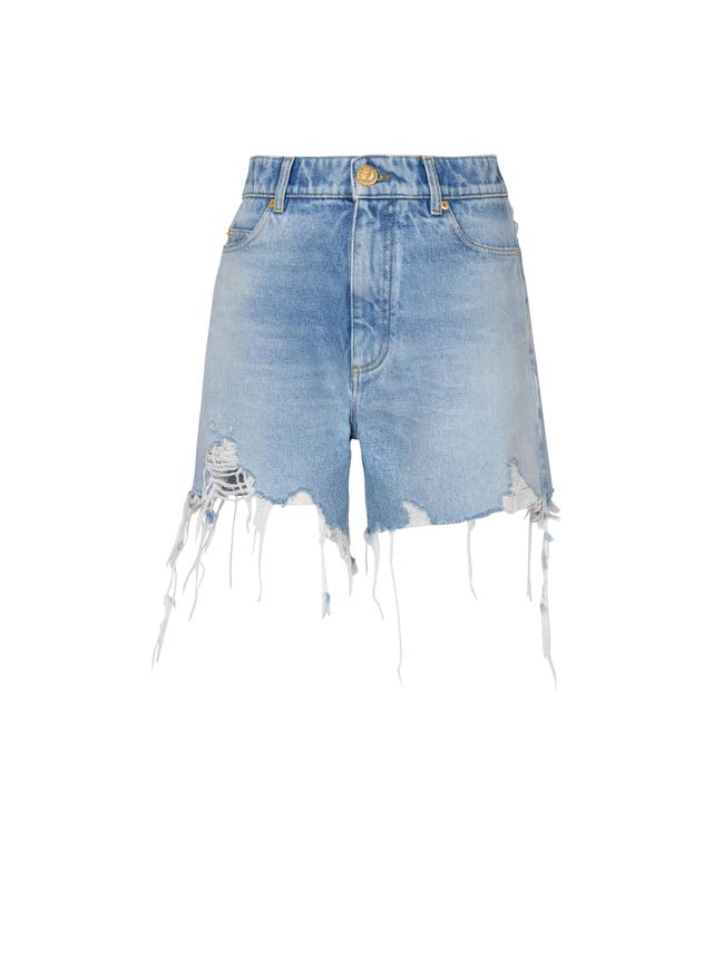 Light blue denim shorts Product Image