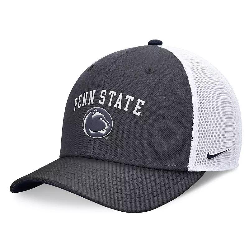 Nike Mens Charcoal Penn State Nittany Lions Letter Logo Trucker Adjustable Hat - Charcoal Product Image