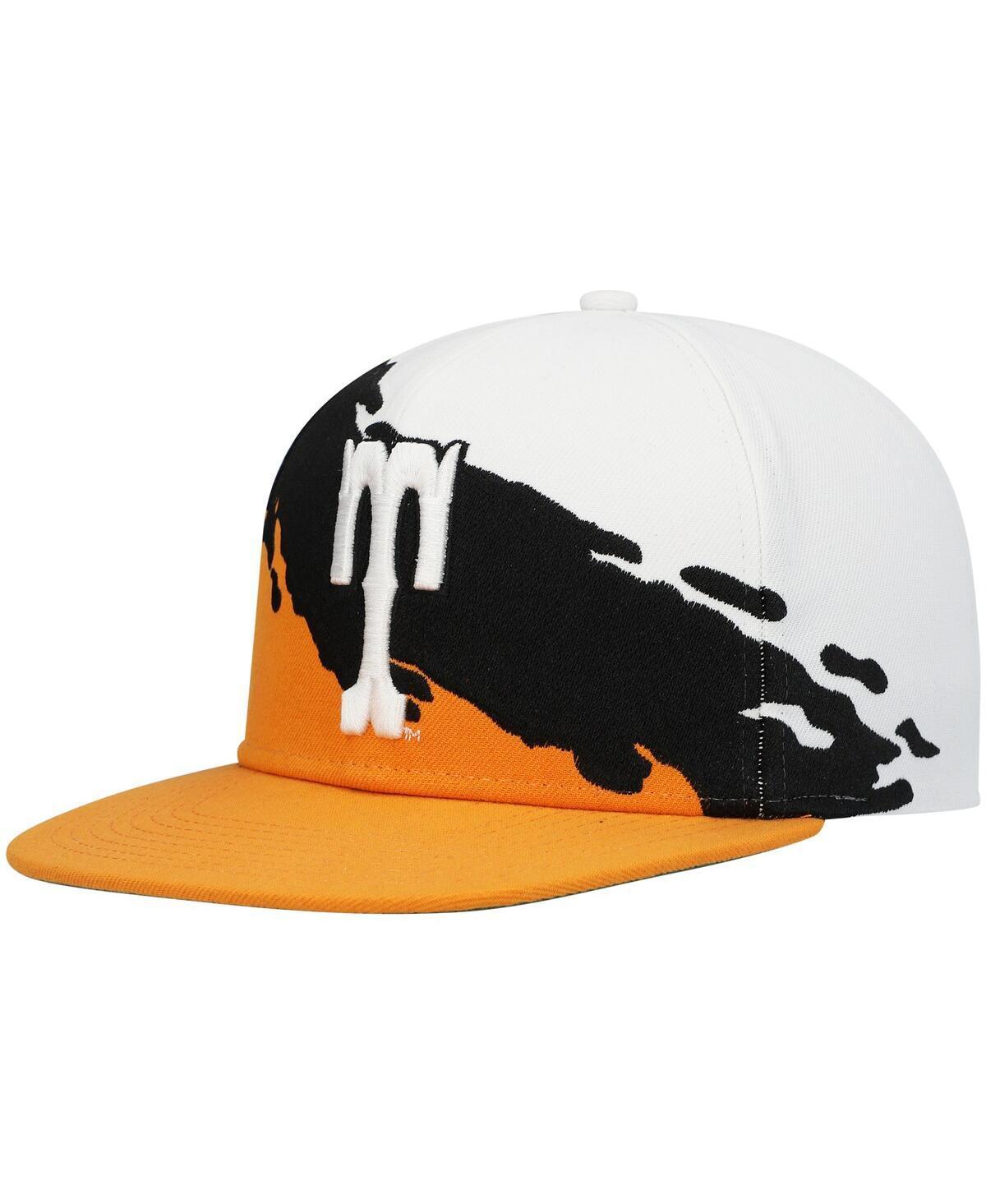 Mens Mitchell & Ness Tennessee /White Tennessee Volunteers Paintbrush Snapback Hat Product Image