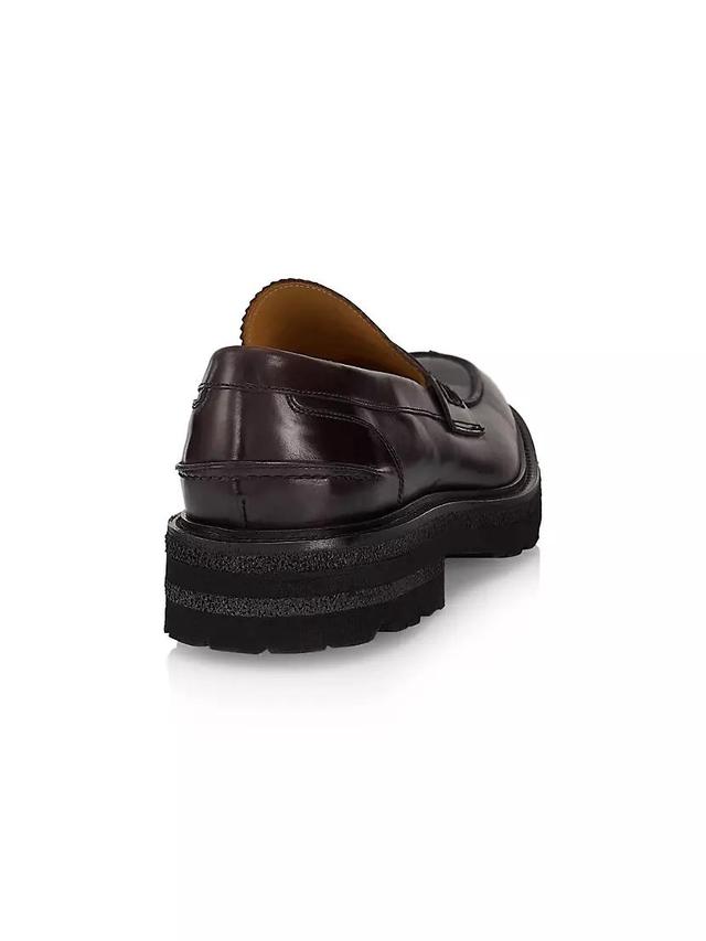 COLLECTION Chunky Leather Penny Loafers Product Image