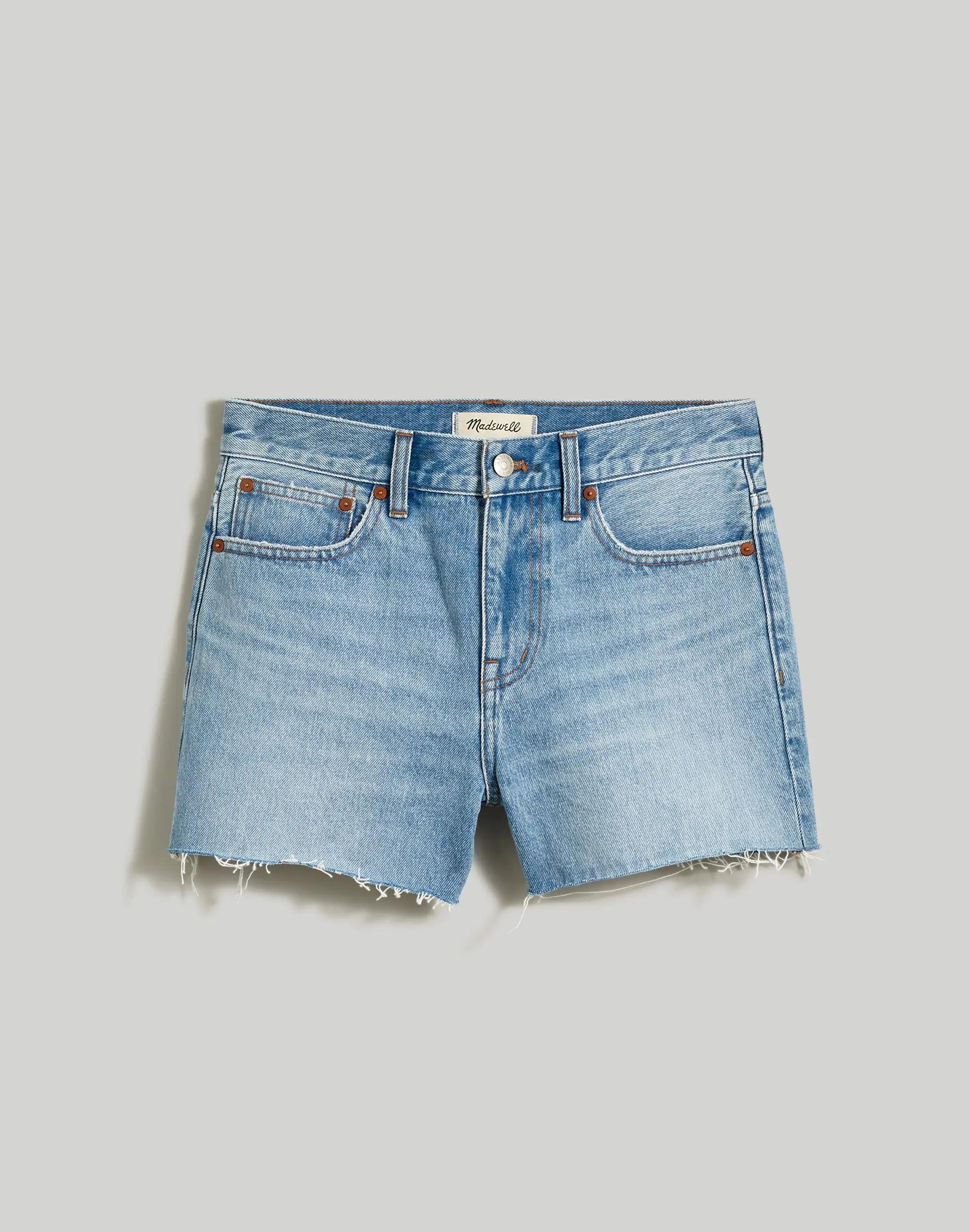 Relaxed Denim Shorts in Lytle Wash: Raw-Hem Edition Product Image