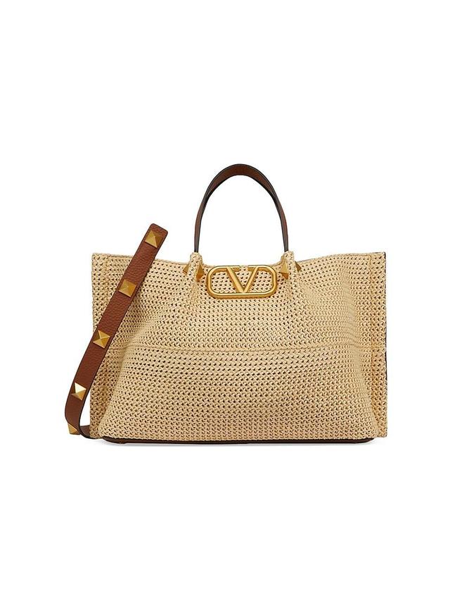 Womens Medium Straw Summer Tote Bag Product Image