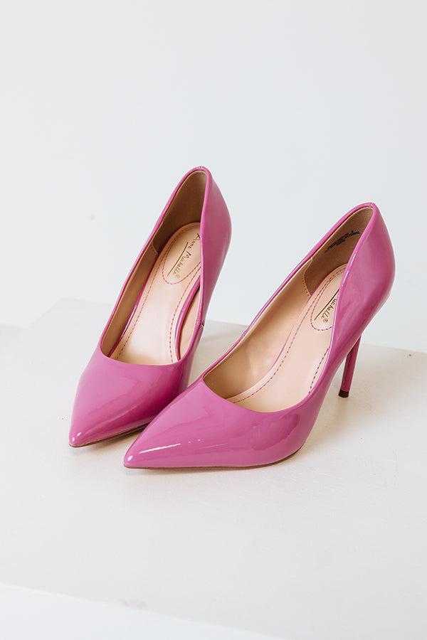 The Krissy Patent Heel In Pink Product Image