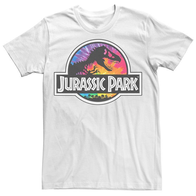 Mens Jurassic Park Tie Dye Classic Logo Tee Product Image