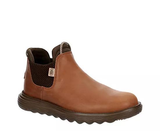 Hey Dude Branson Craft Leather Boot (Cognac) Women's Shoes Product Image