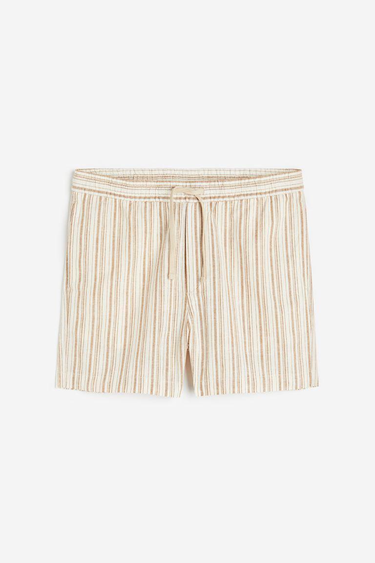 Regular Fit Linen-blend Shorts Product Image