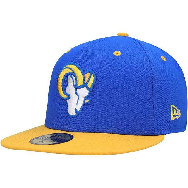 Mens New Era Royal/Gold Los Angeles Rams Flipside 59FIFTY Fitted Hat Product Image