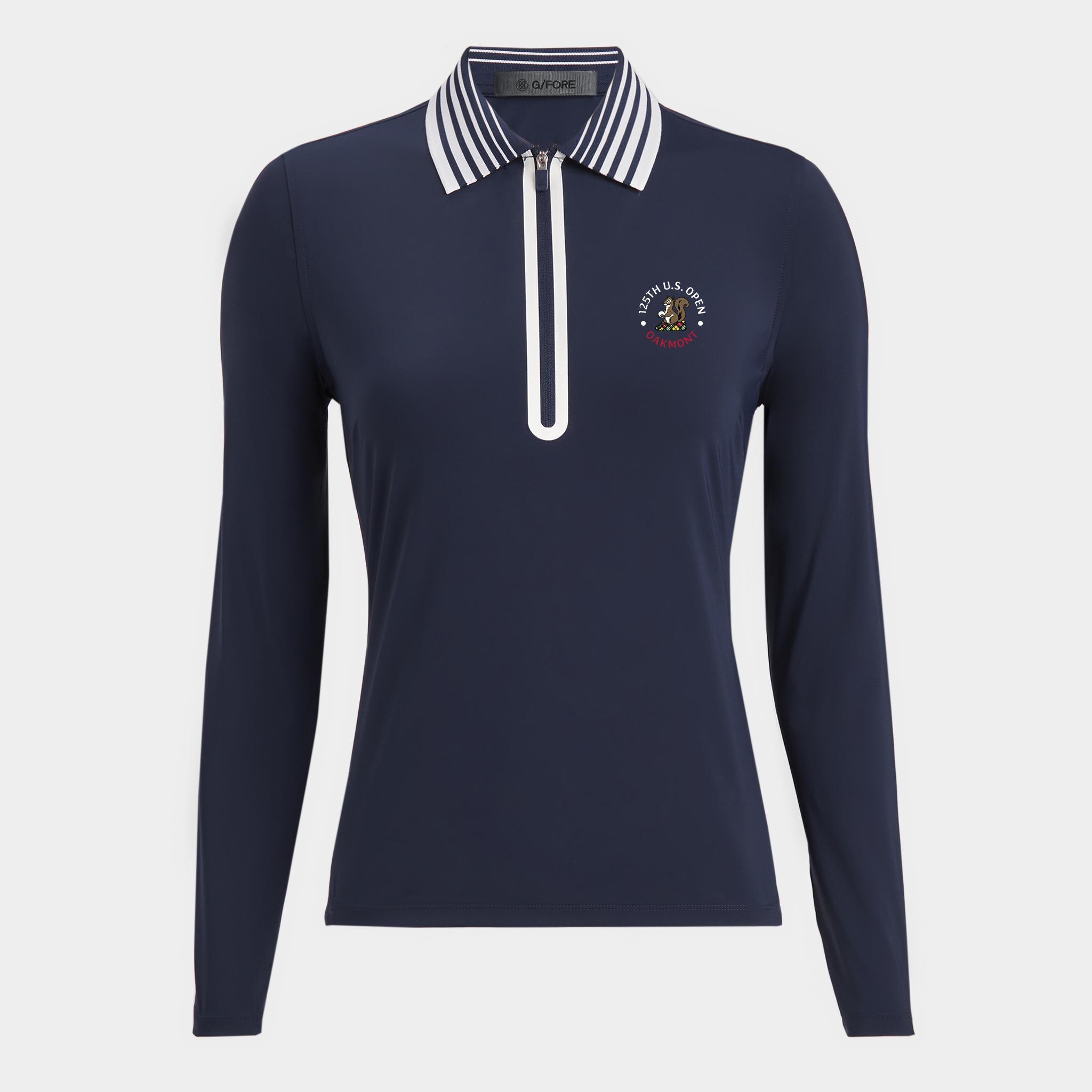 LTD RELEASE 2025 U.S. OPEN SILKY TECH NYLON QUARTER ZIP POLO Product Image