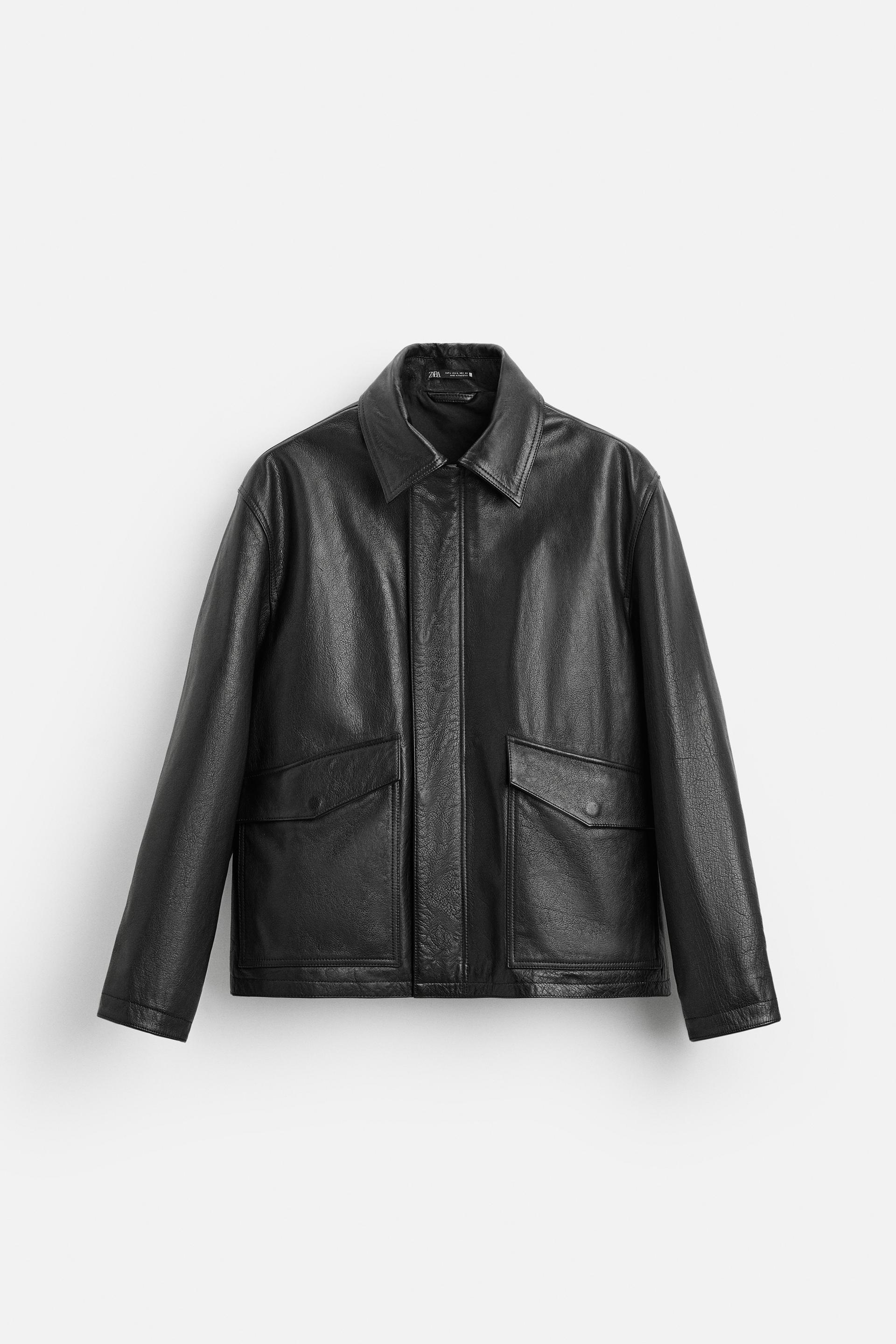 POCKET LEATHER PARKA Product Image