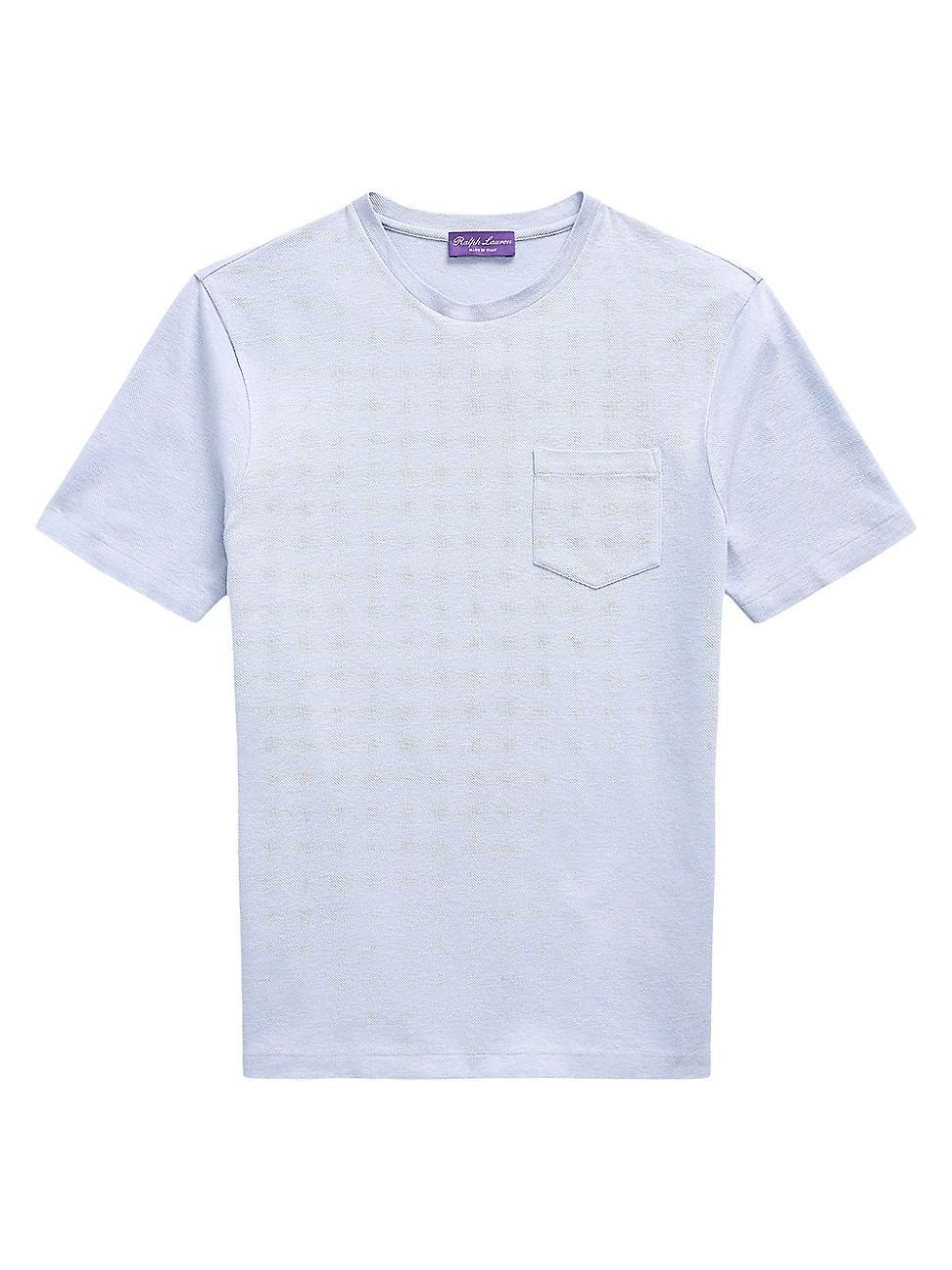 Mens Linen & Cotton-Blend Crewneck T-Shirt Product Image