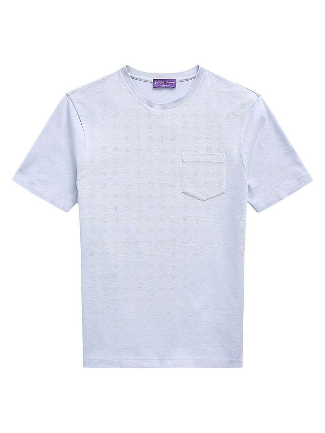 Mens Linen & Cotton-Blend Crewneck T-Shirt Product Image