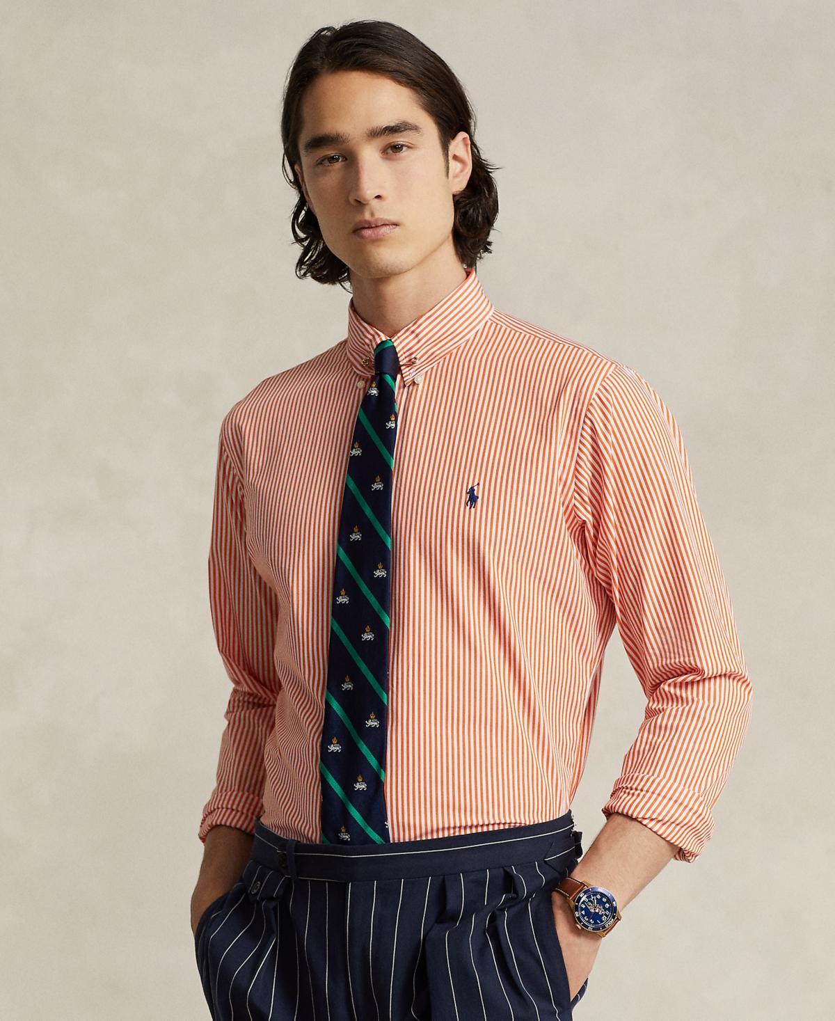 Polo Ralph Lauren Classic Fit Striped Stretch Poplin Shirt Product Image