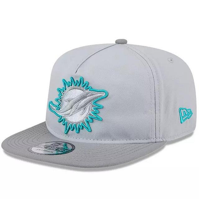 Mens New Era Gray Miami Dolphins 2024 NFL Training Camp Golfer Snapback Hat Product Image