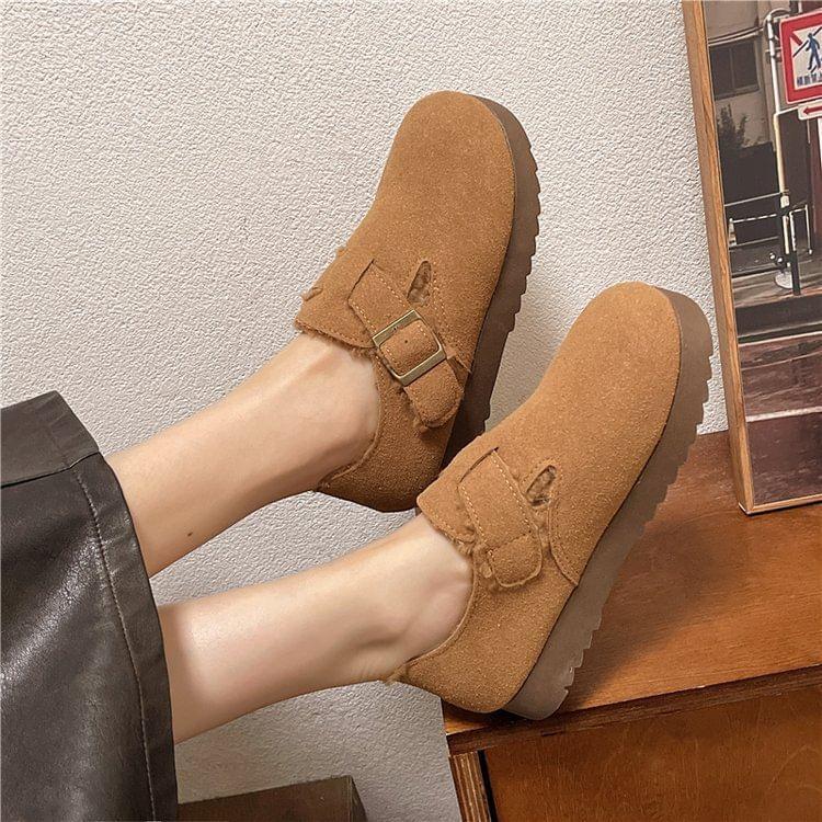 Buckled Fleece Lined Slip Ons Product Image