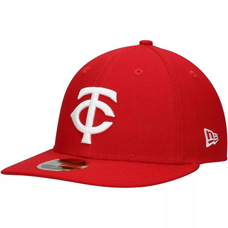 Mens New Era Scarlet Minnesota Twins Low Profile 59FIFTY Fitted Hat Product Image