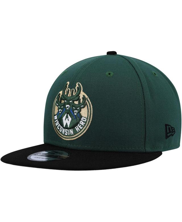 Mens New Era Hunter Green Wisconsin Herd 2022-23 Nba G League Draft 9FIFTY Snapback Hat - Hunter Green Product Image