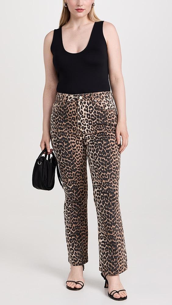 GANNI Print Denim Betzy Cropped Jeans | Shopbop Product Image