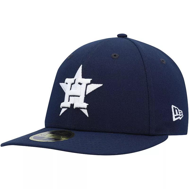 Mens New Era Houston Astros Oceanside Low Profile 59FIFTY Fitted Hat Blue Product Image