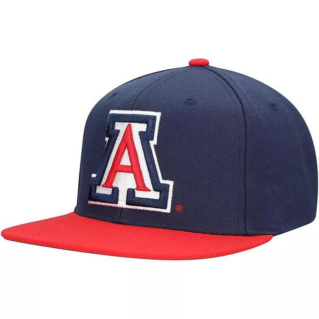 Mens Mitchell & Ness /Red Arizona Wildcats 2-Tone 2.0 Snapback Hat, Blue Product Image