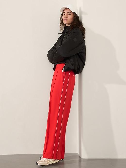 Venice High Rise Track Stripe Wide Leg Pant Product Image