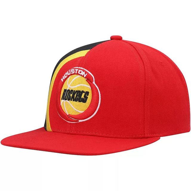 Mens Mitchell & Ness Houston Rockets Hardwood Classics Retroline Snapback Hat Product Image