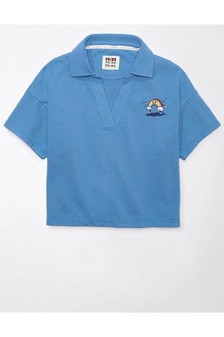 AE Pride Graphic Polo Shirt Women's Product Image