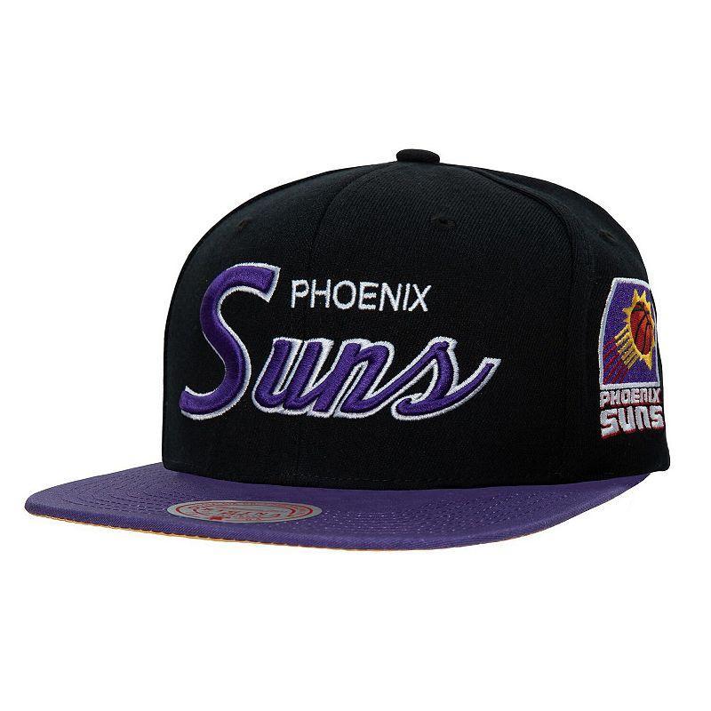 Mens Mitchell & Ness Phoenix Suns Hardwood Classics MVP Team Script 2.0 Snapback Hat Product Image