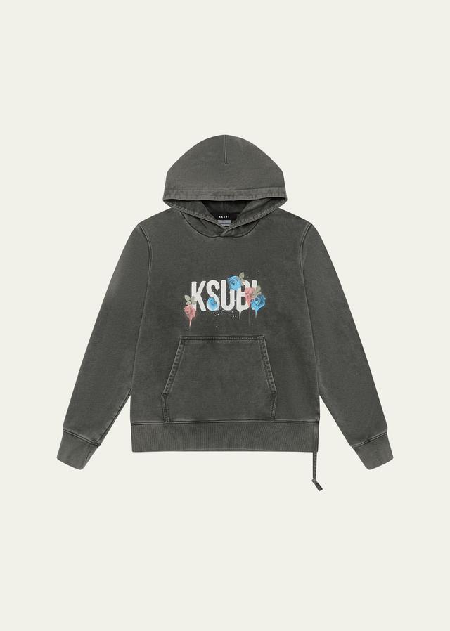 Mens Kash Logo-Print Cotton Hoodie Product Image