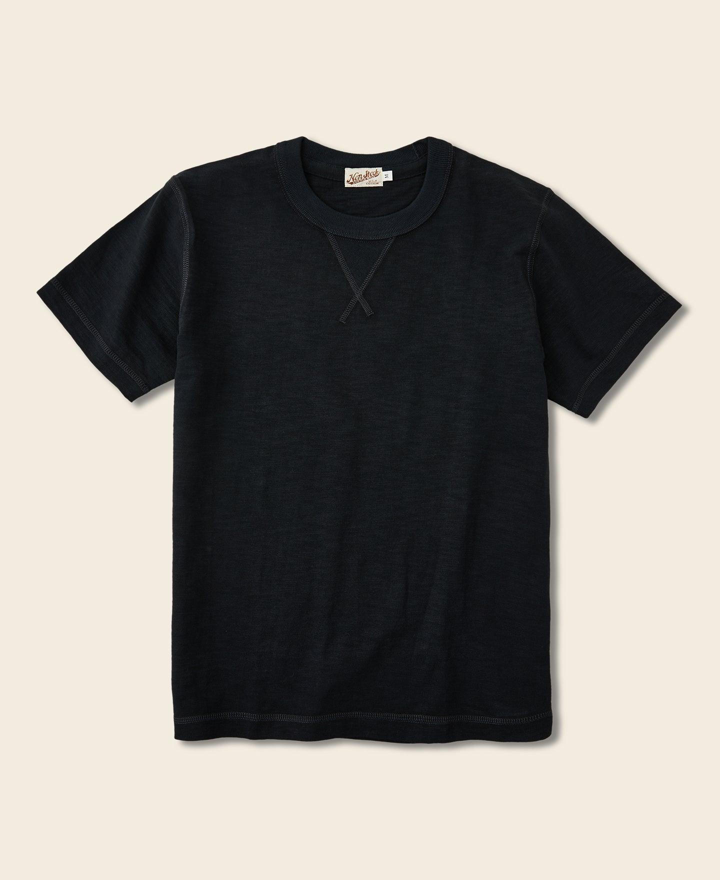 10.5 oz US Cotton Tubular Gusset T-Shirt - Black Product Image