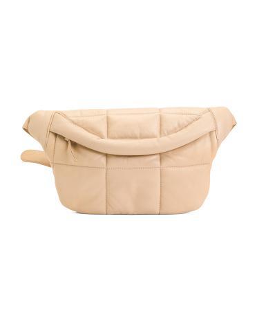 Sheepskin Oversized Puffy Quilted Sling Bag For Women Product Image