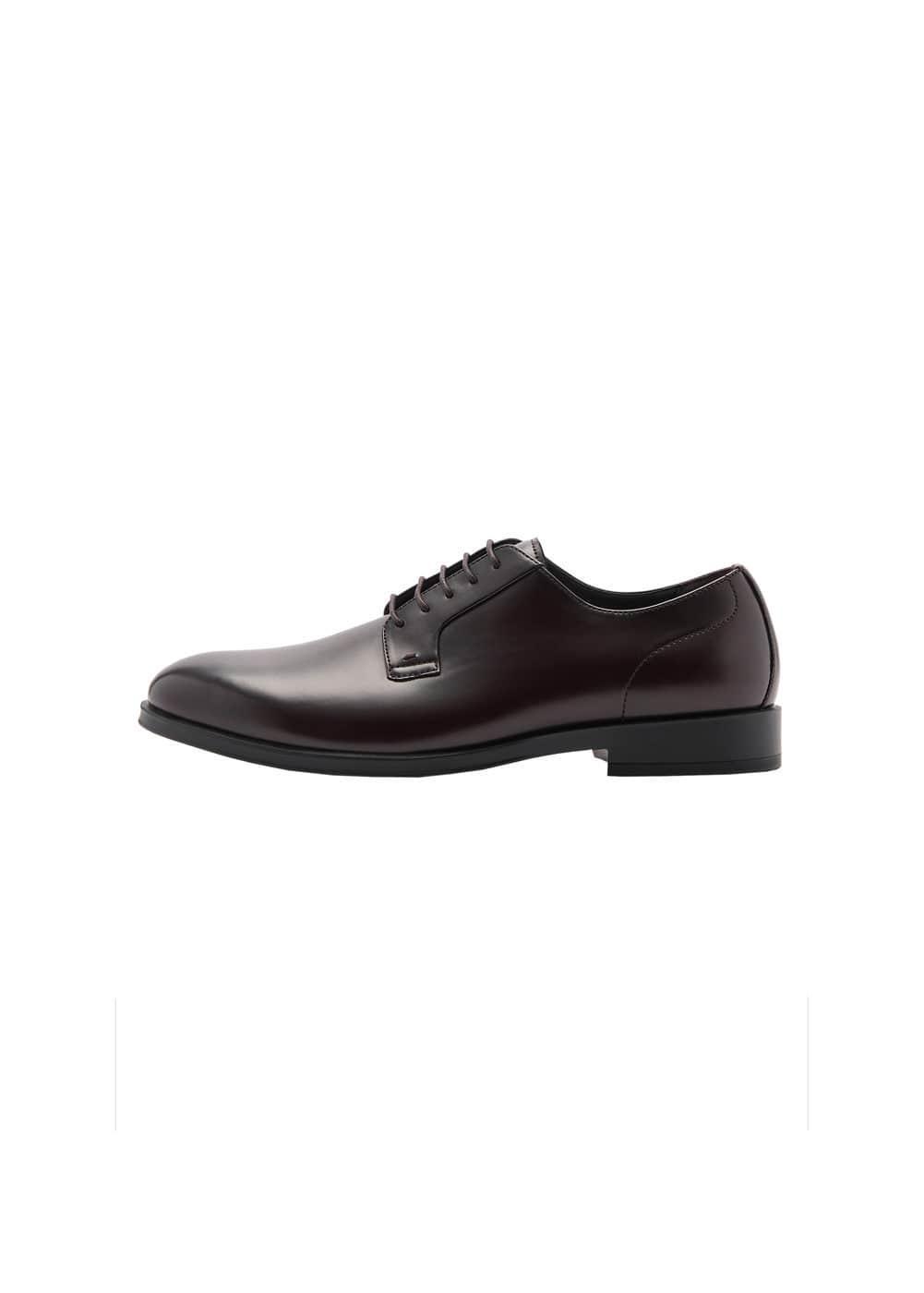 MANGO MAN - Leather suit shoes brownMen Product Image