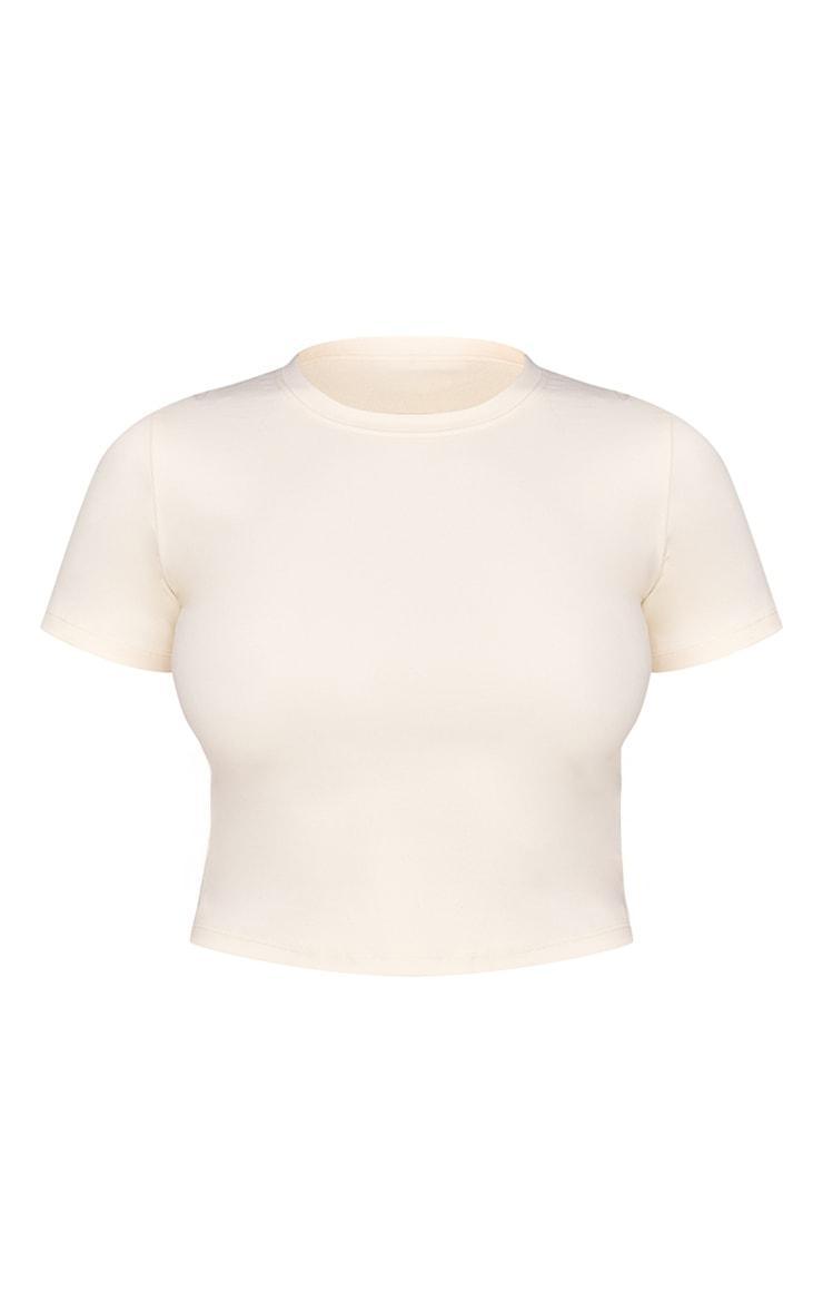 Bone Sculpt Short Sleeve Crop Gym Top Product Image