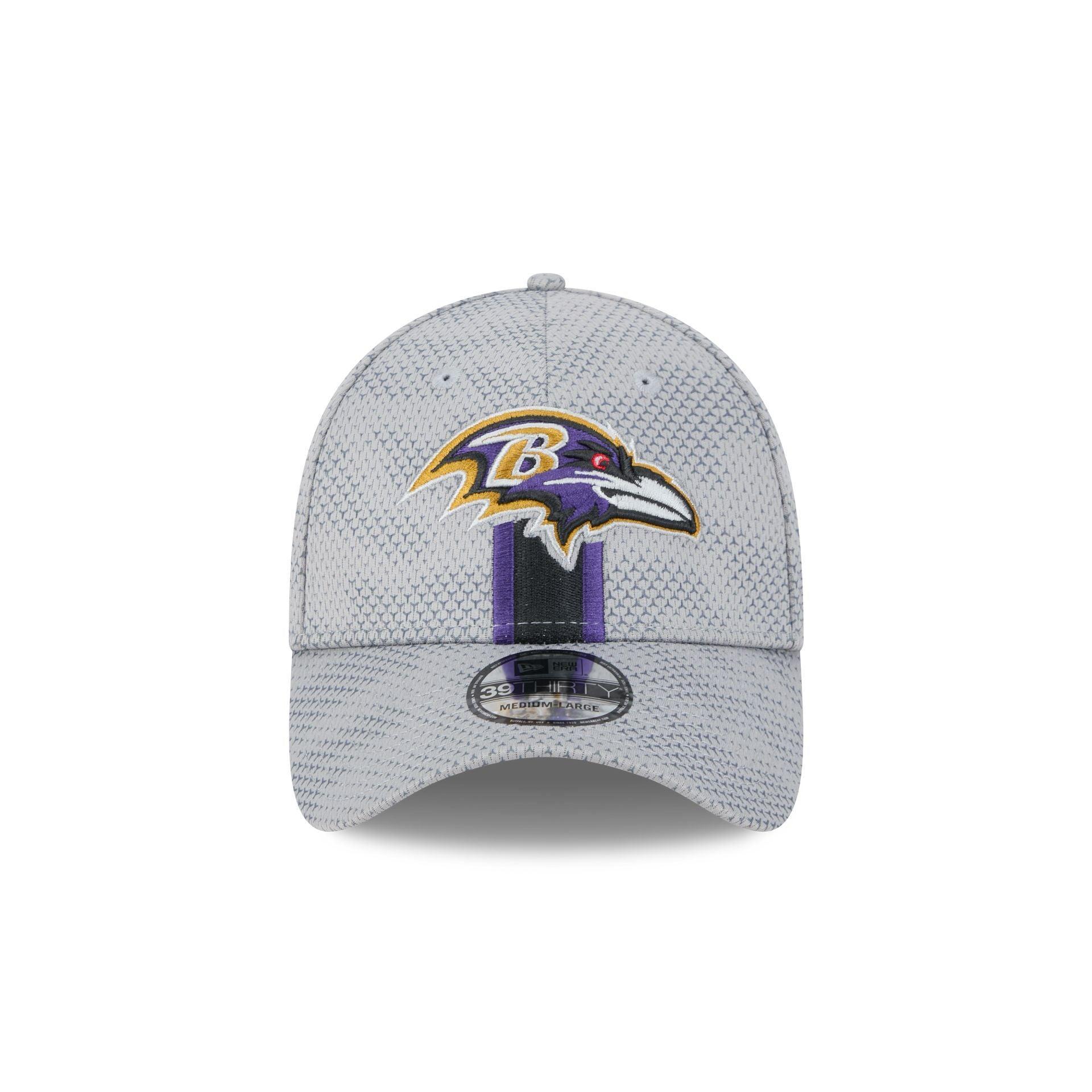 Baltimore Ravens 2024 Sideline Gray 39THIRTY Stretch Fit Hat Male Product Image