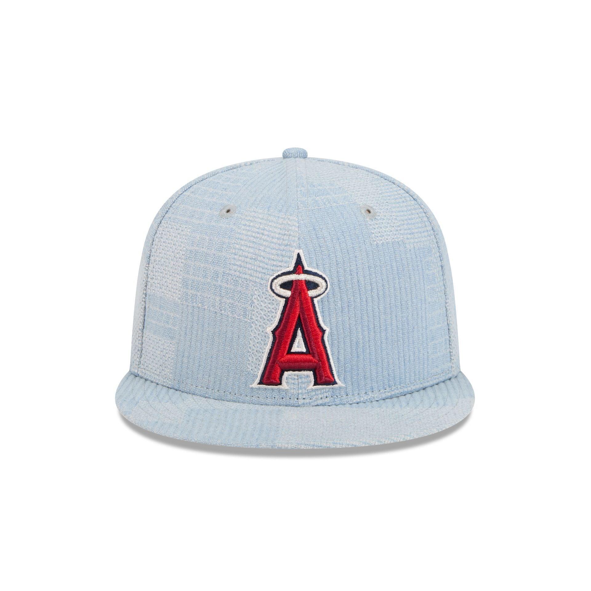 Los Angeles Angels Denim Patchwork 9FIFTY Snapback Hat Male Product Image