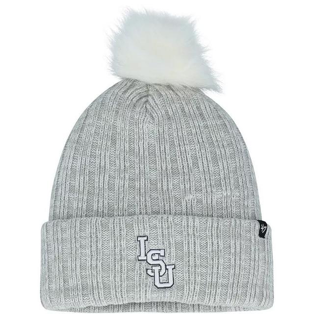 Womens 47 Gray LSU Tigers Koda Cuffed Knit Hat with Pom Product Image